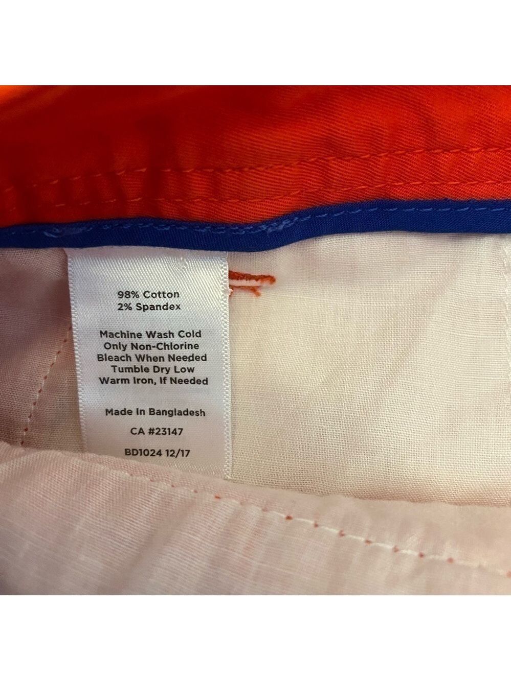 Talbots Girlfriend Chino Cuffed Capri Pants Red Size 0 Petite - Picture 9 of 10